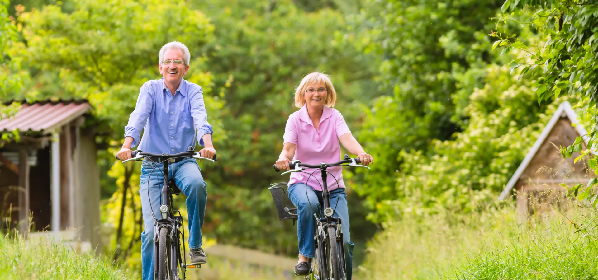 Fietsen in het groen